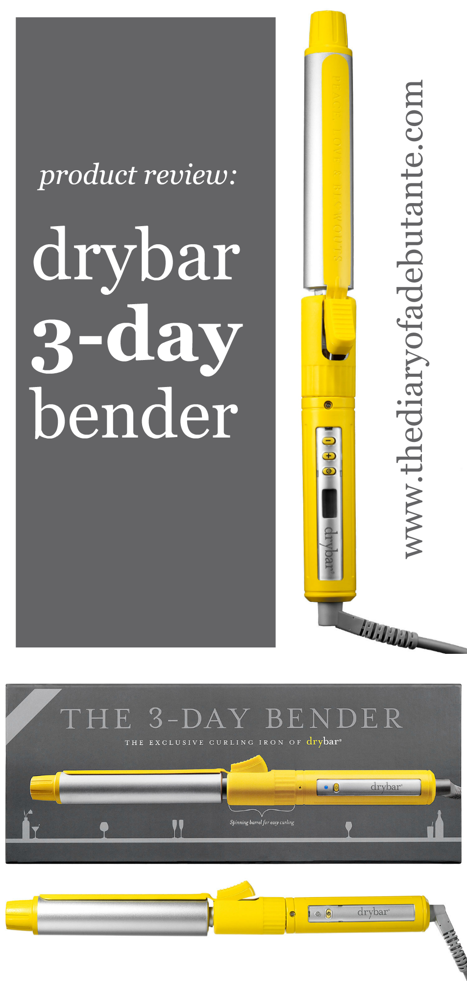 A review of the drybar 3-day bender curling iron