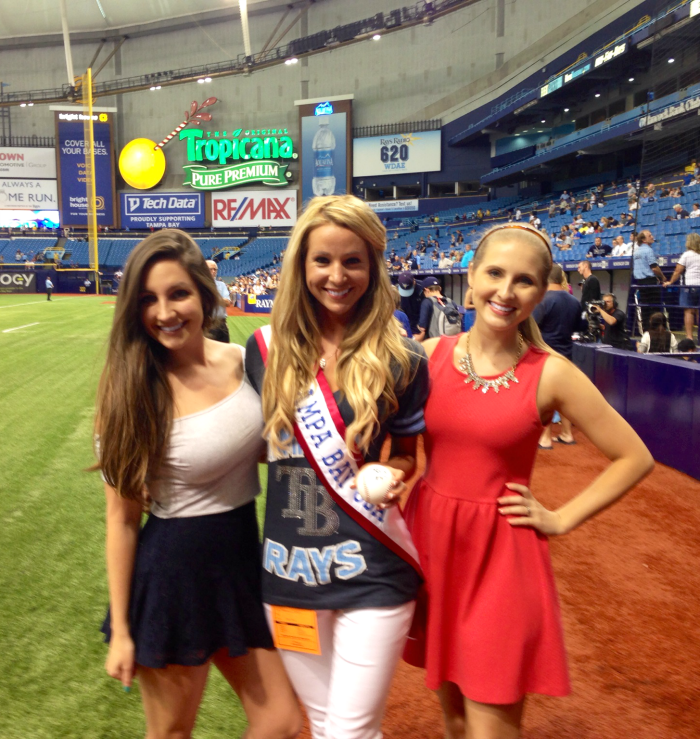 Miss Tampa Bay USA, Miss USA, Tampa Bay Rays, First Pitch