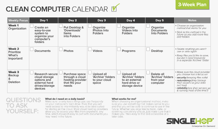 SingleHop, How to Clean Your Computer, National Clean Up Your Computer Month