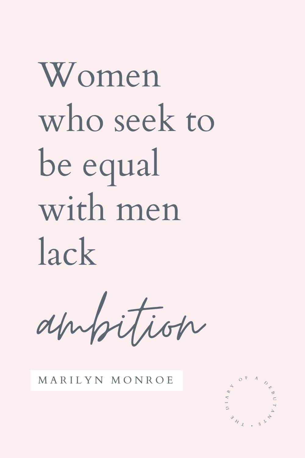 Marilyn Monroe quote curated as part of a collection of inspirational quotes for Friday for women by blogger Stephanie Ziajka on Diary of a Debutante