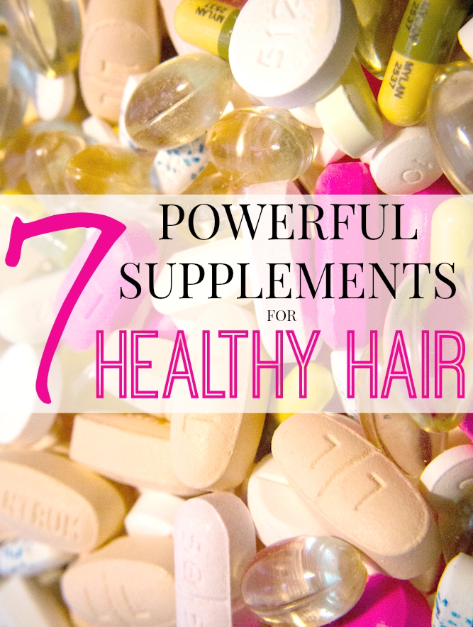 7 supplements for healthy hair to help rebuild and strengthen damaged or distressed hair.