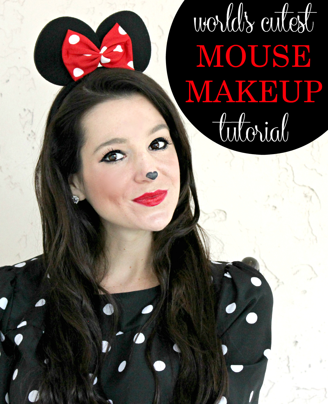 minnie mouse face paint for halloween