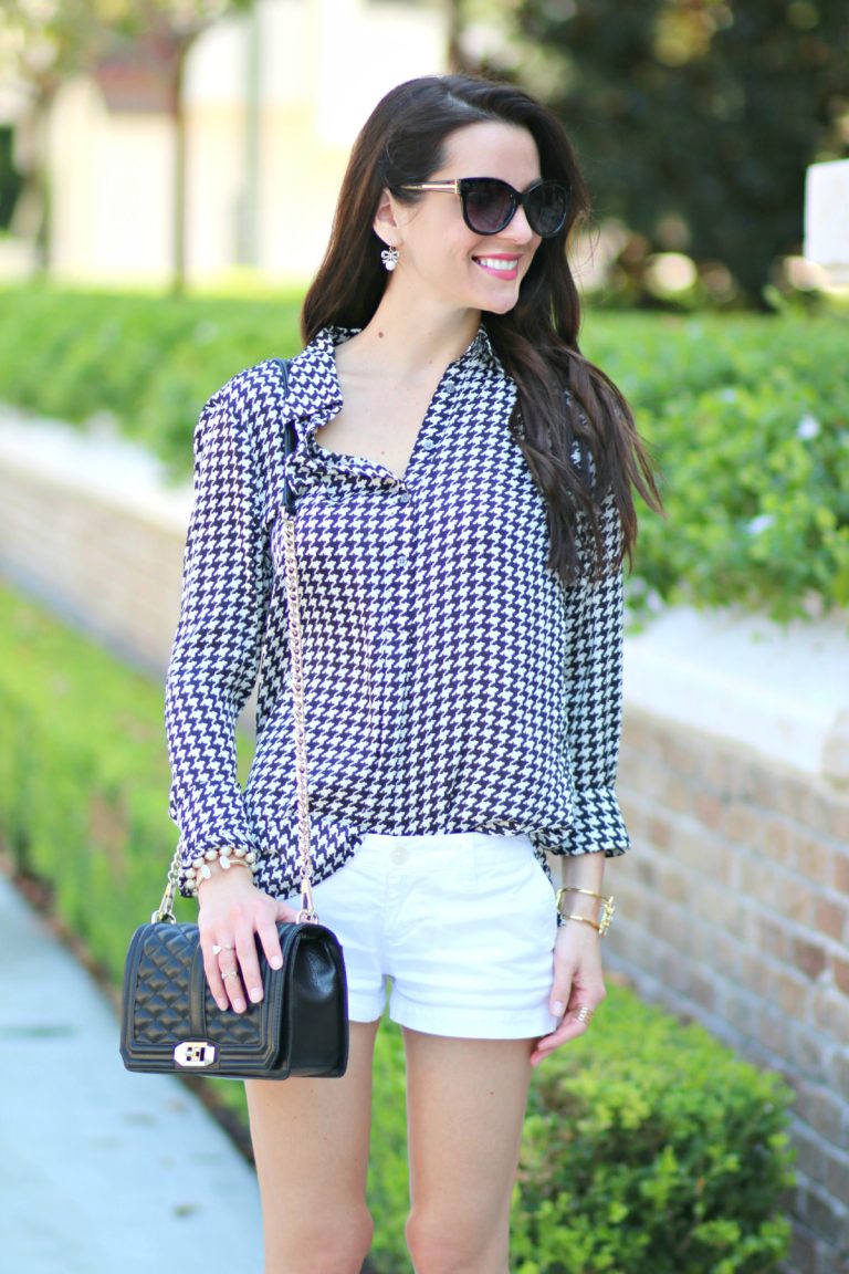 Ralph Lauren Houndstooth Blouse | Diary of a Debutante