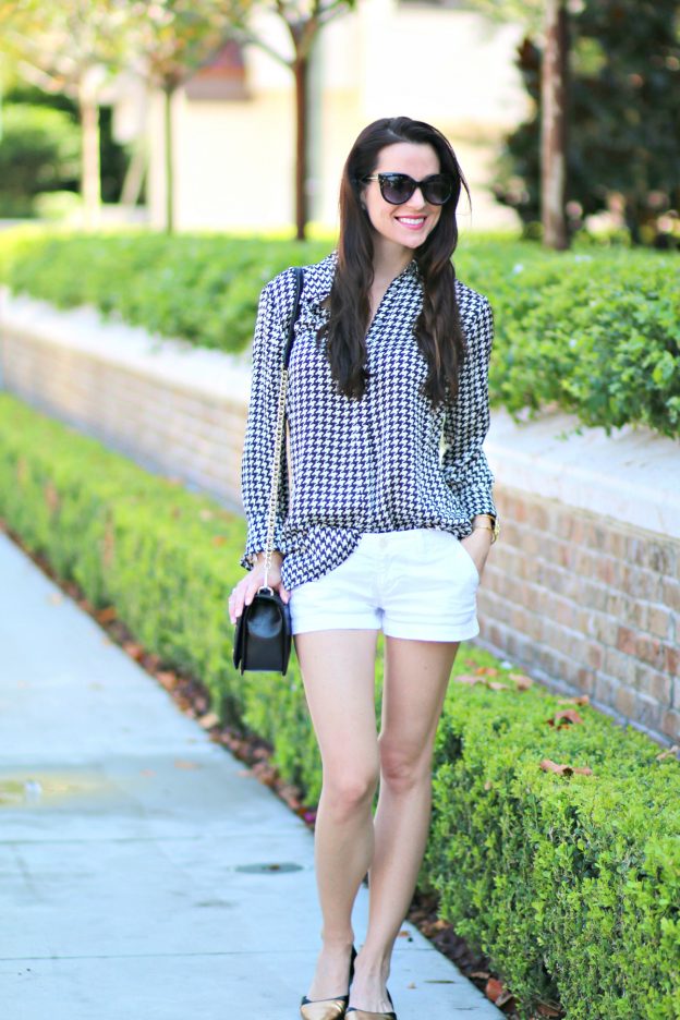 Ralph Lauren Houndstooth Blouse | Diary of a Debutante