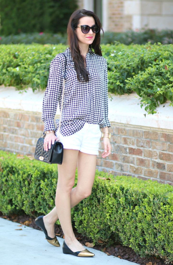 Ralph Lauren Houndstooth Blouse | Diary of a Debutante