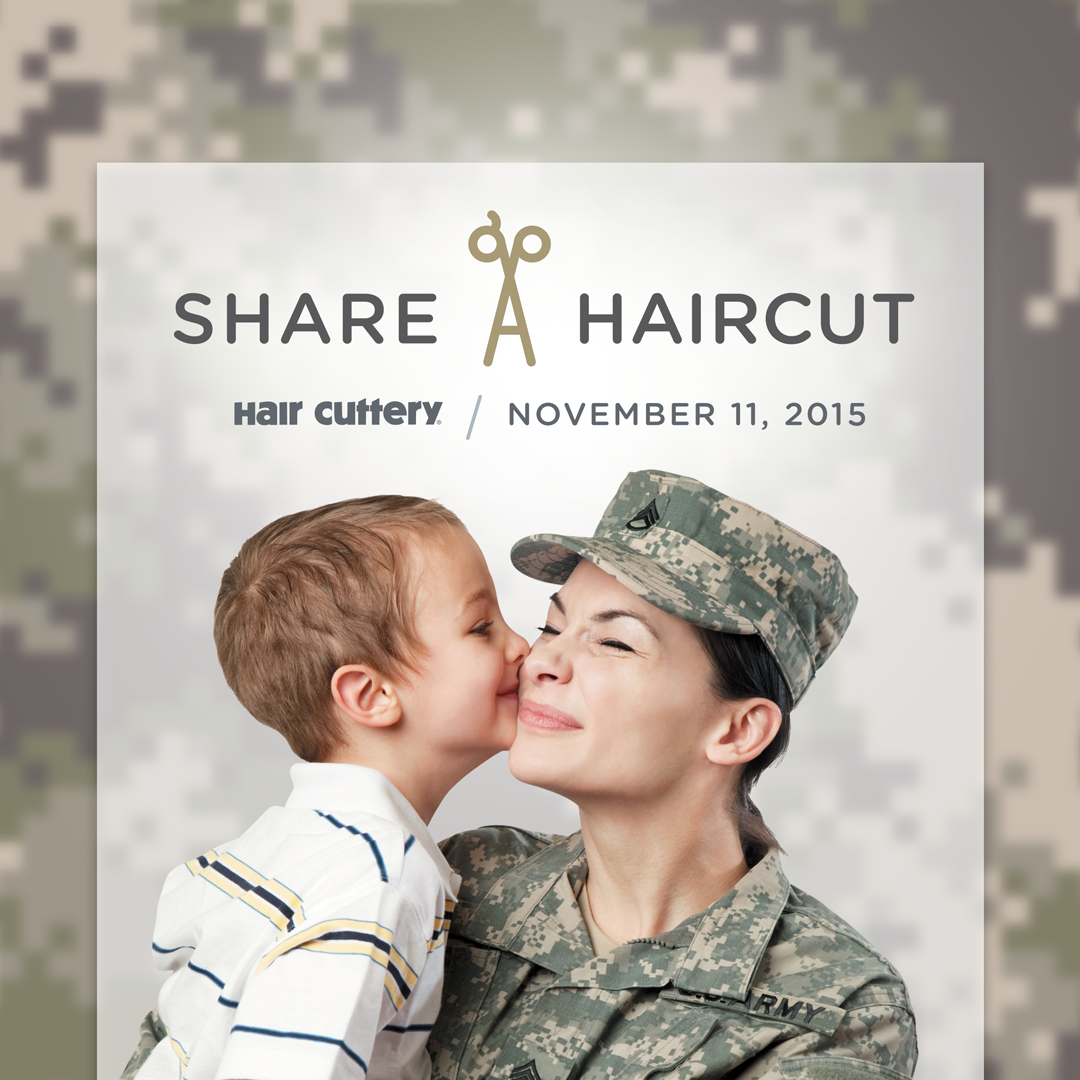Share-A-Haircut, Hair Cuttery, Share a Hair Cut, Veteran's Day, Stephanie Ziajka, Diary of a Debutante