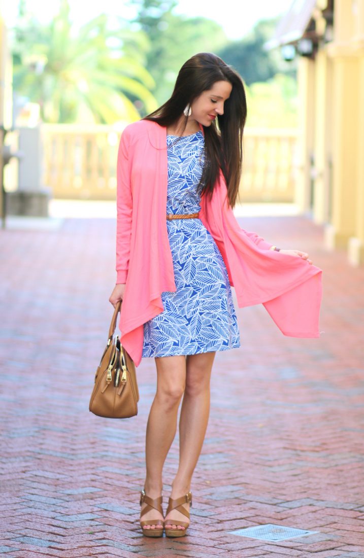 Floridian Fall Style: Coral Waterfall Cardigan