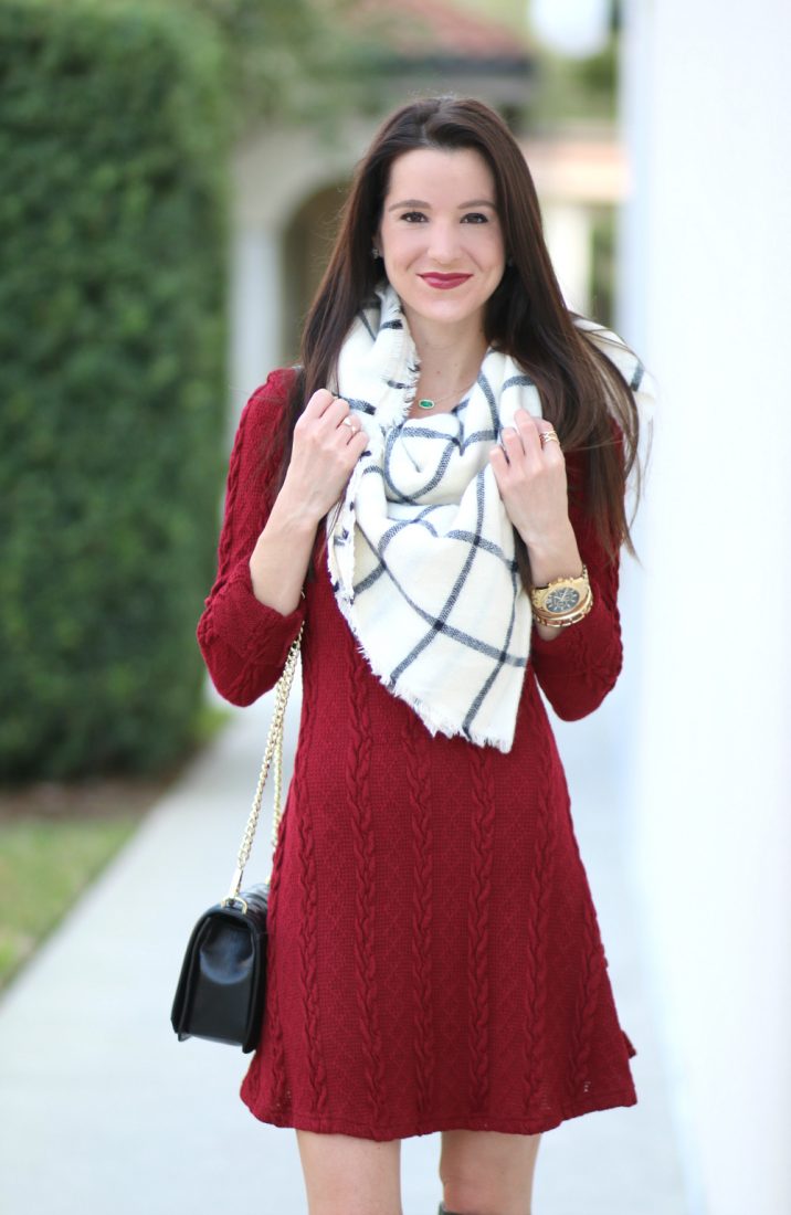 Burgundy Sweater Dress and Pink Lily Giveaway