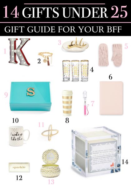 Gift Guide for your BFF: 14 Adorable Gifts under 25 Dollars - Diary of ...