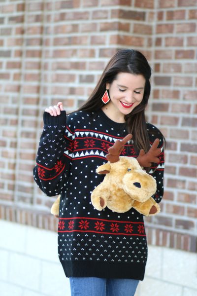 Tacky Holiday Fashion: 3D Ugly Christmas Sweater | Diary of a Debutante