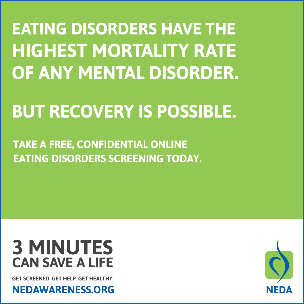 NEDAwareness Week, National Eating Disorders Awareness Week, Eating Disorder Awareness Week, Eating Disorder Screening, Stephanie Ziajka, Diary of a Debutante