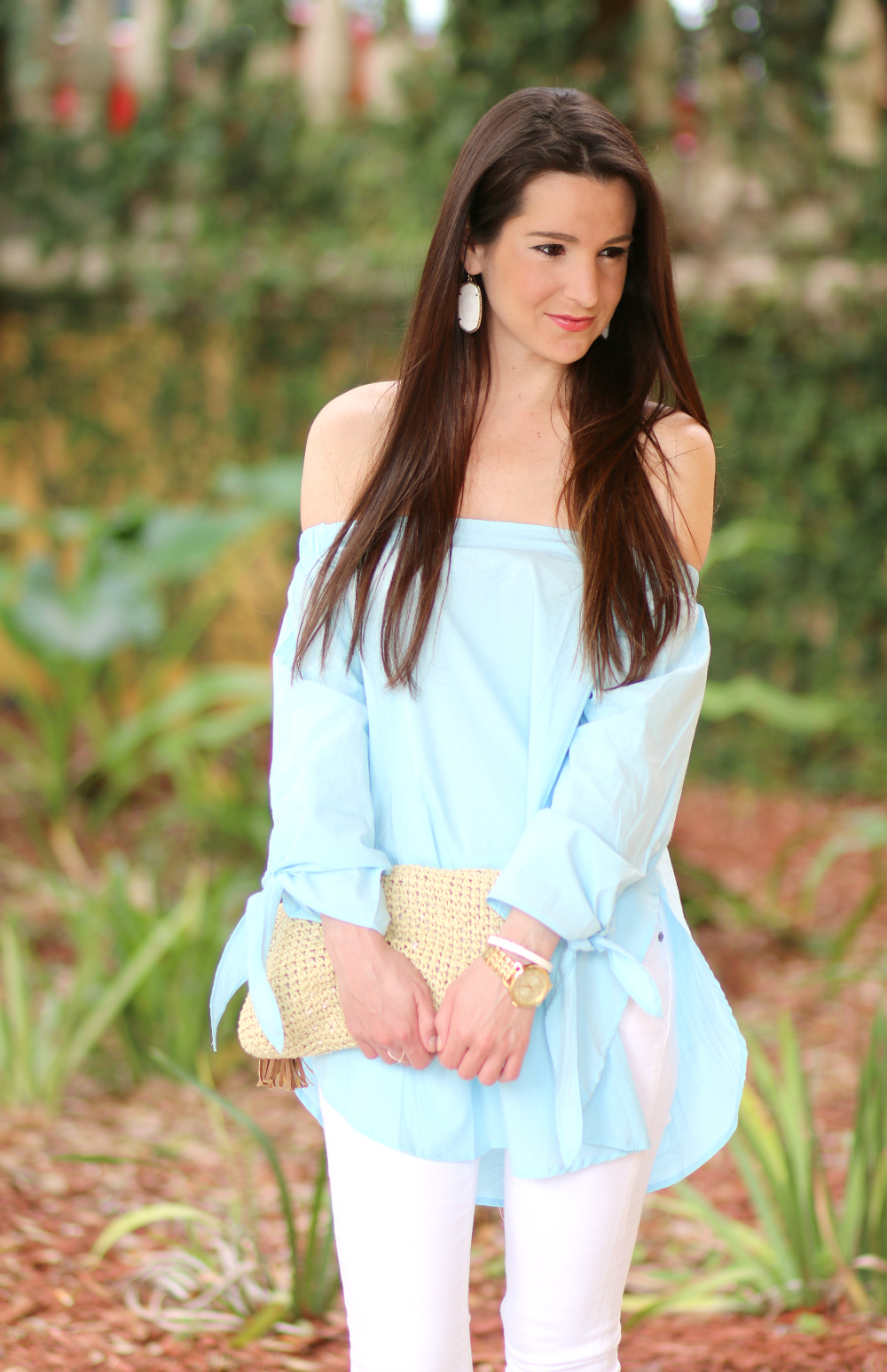 off the shoulder blouse, Blue Off the Shoulder Top, Off the Shoulder Top, Blue SheInside Blouse, Cute Spring Outfit, Stephanie Ziajka, diary of a Debutante