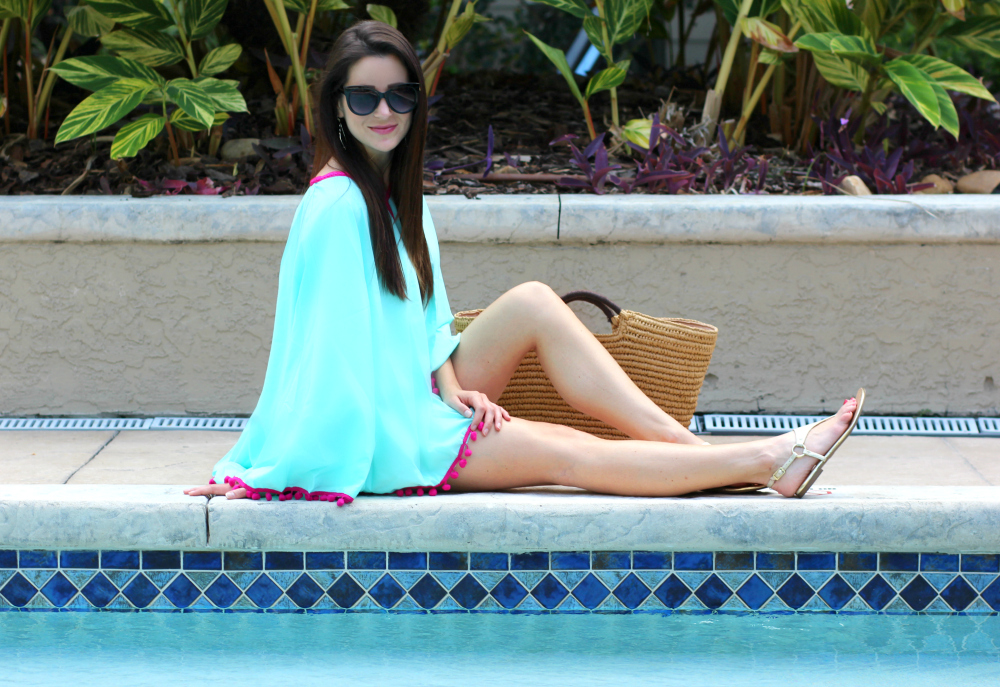 Cute pool party outfit styled by affordable fashion blogger Stephanie Ziajka on Diary of a Debutante
