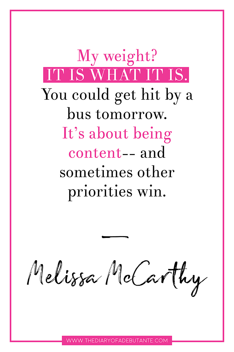 19 inspiring celebrity quotes about body image and eating disorders, Melissa McCarthy inspirational quote