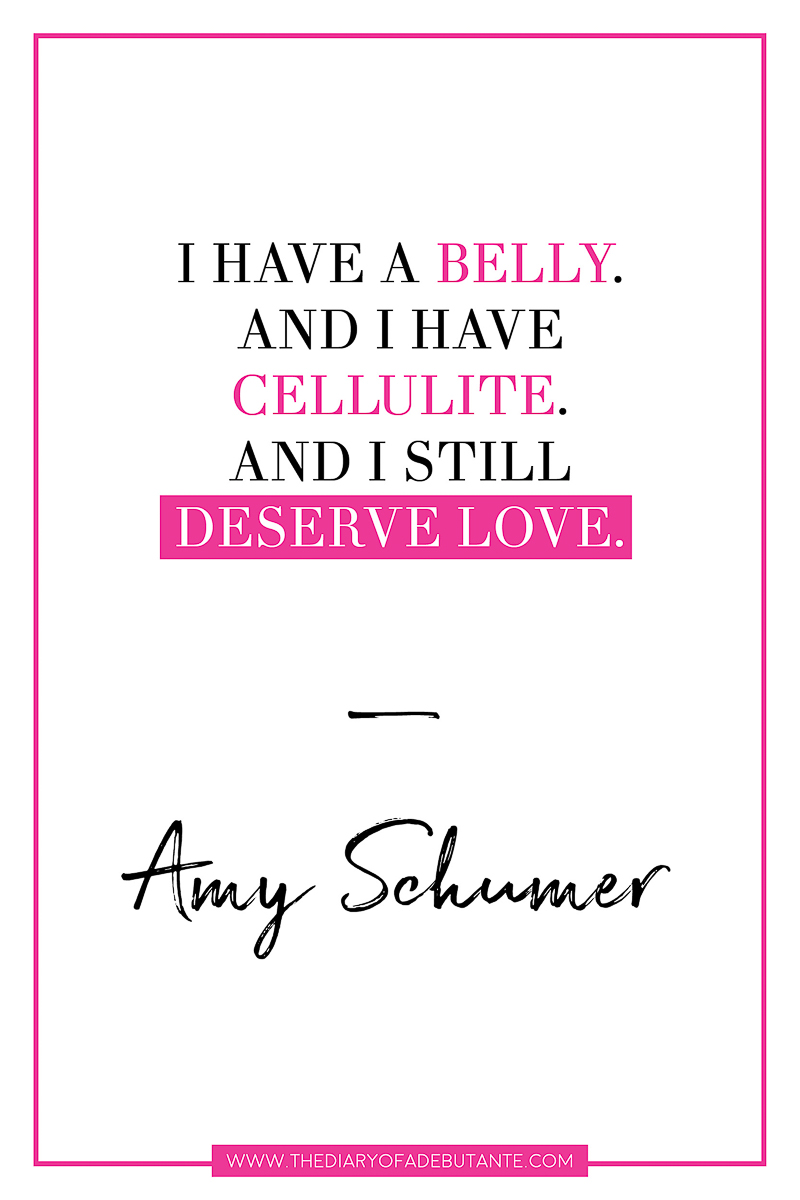 19 inspiring celebrity quotes about body image and eating disorders, Amy Schumer inspirational quote