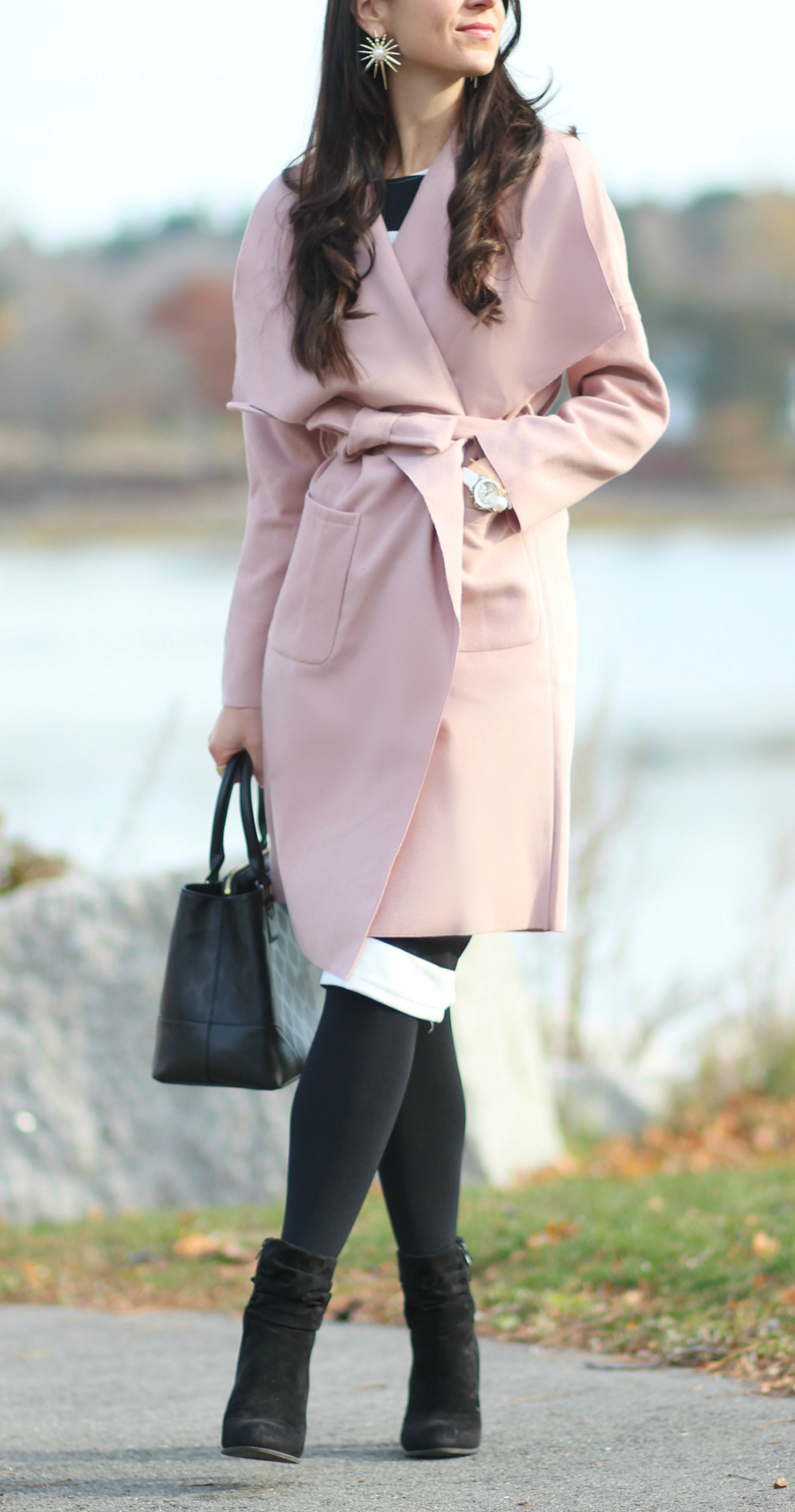 Affordable pink winter coat from SheIn