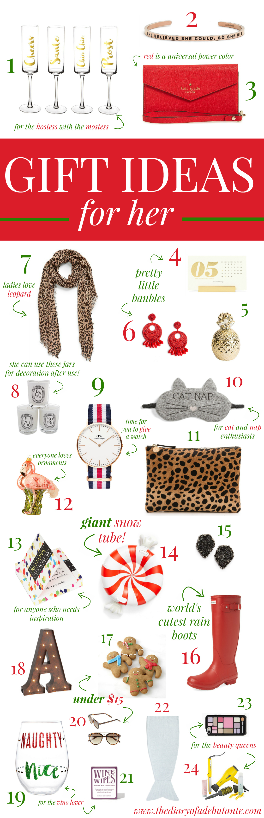 24 of the Best Christmas Gift Ideas for Her in 2016 Diary of a Debutante
