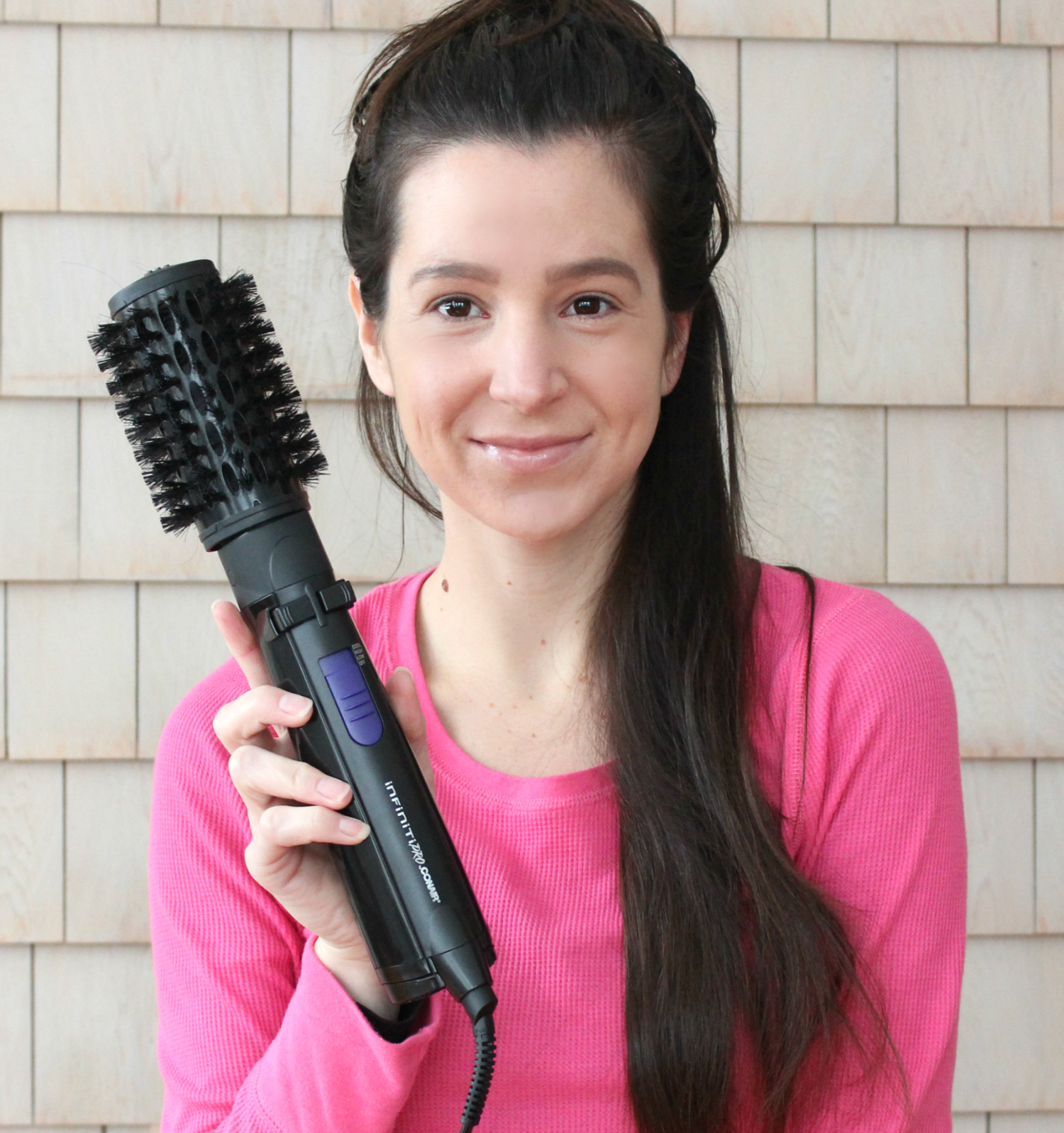 An at home blowout tutorial using the new Conair Infiniti Pro Spin Air Brush Styler