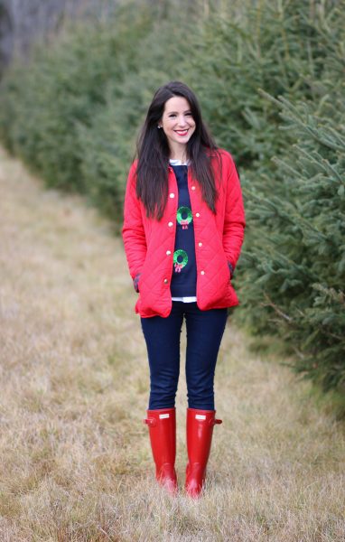Crown & Ivy Quilted Red Jacket | Diary of a Debutante