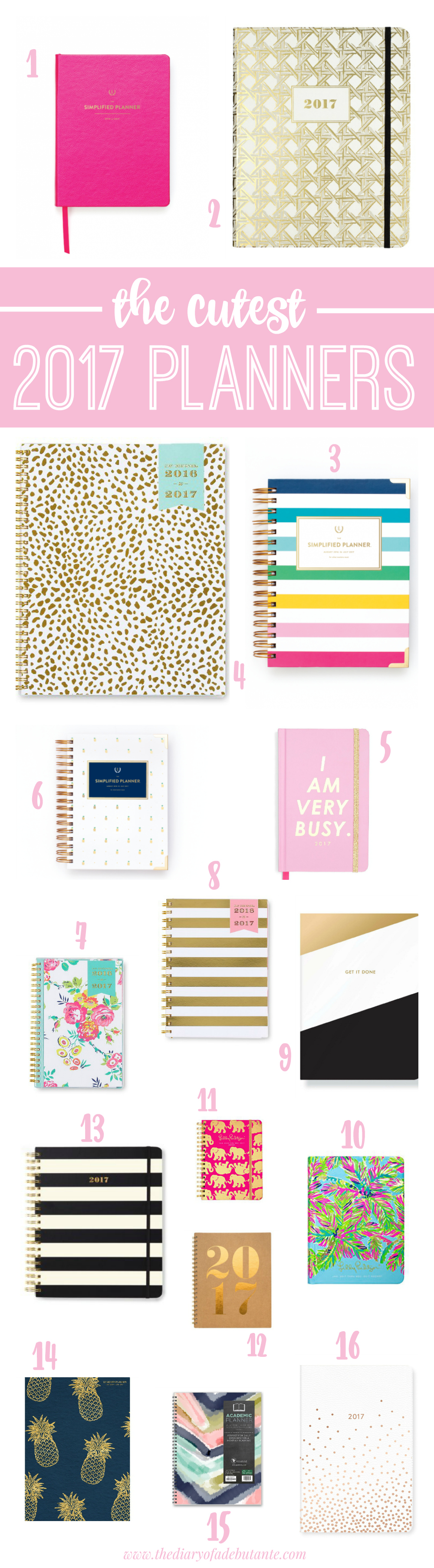16 of the cutest 2017 planners for the 2017-2018 academic year