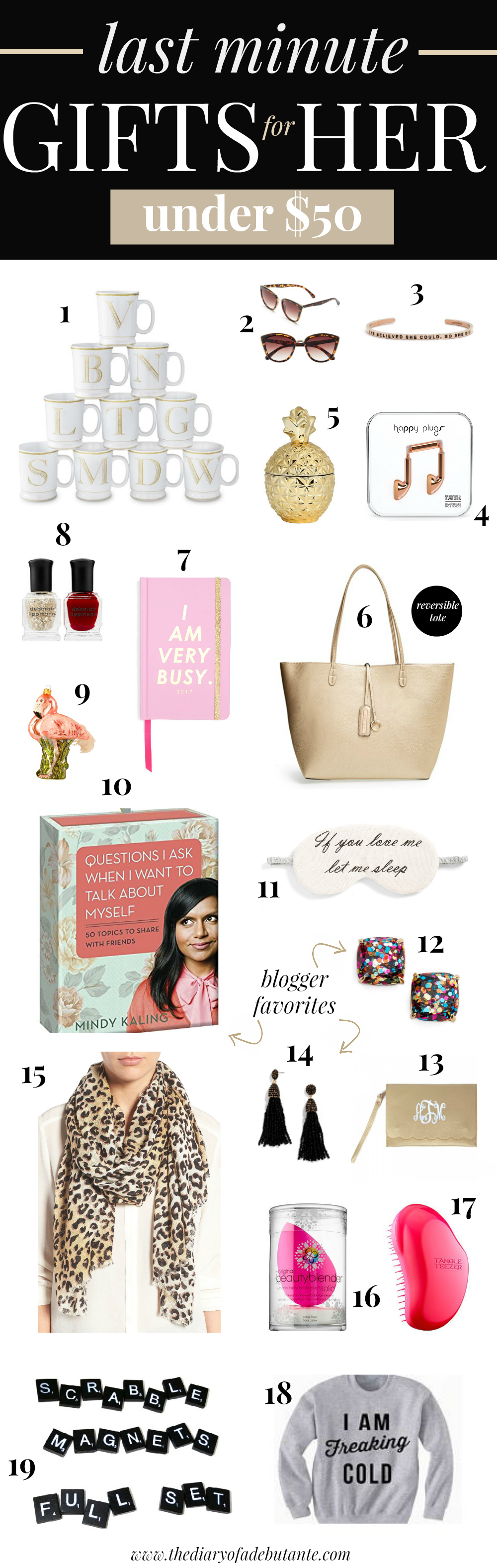 Last minute gifts for her under $50