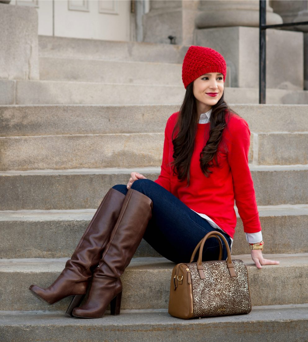 how-to-style-a-red-crewneck-sweater-in-the-winter-diary-of-a-debutante