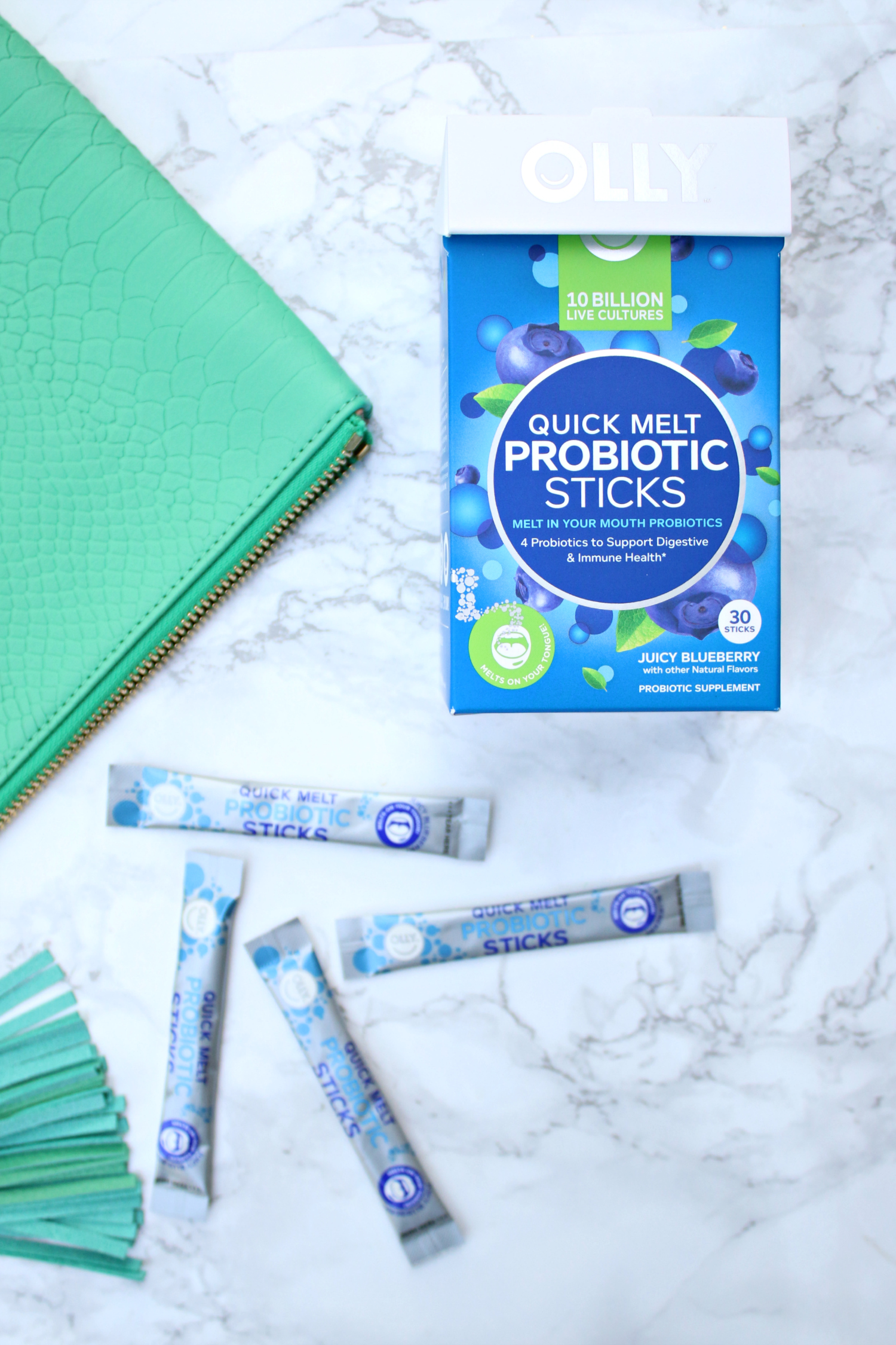 Olly Quick Melt Probiotic Sticks is one of the best beauty supplements for women