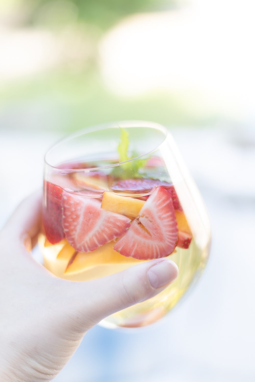 Best white wine sangria recipe for spring from blogger Stephanie Ziajka on Diary of a Debutante
