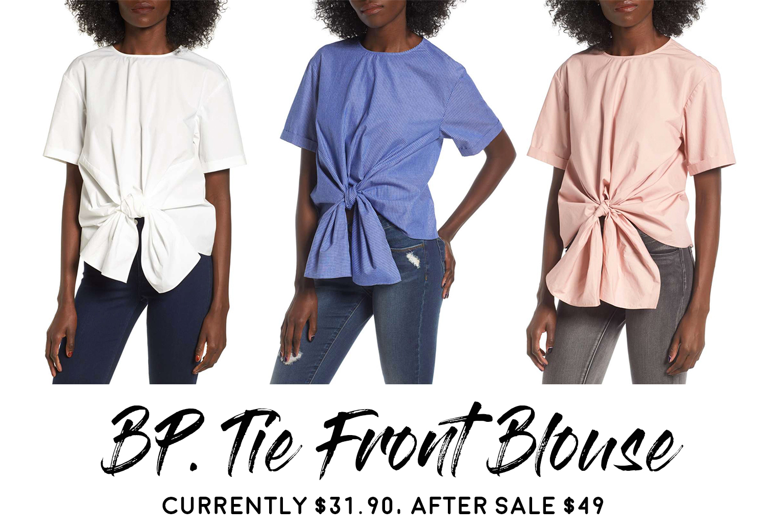 Nordstrom Anniversary Sale 2017 Hits and Misses: Nordstrom BP Tie Front Blouse