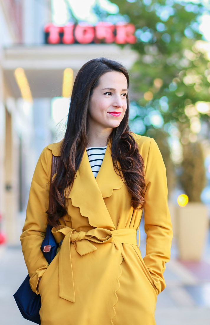 Affordable Marigold Scalloped Coat | Diary of a Debutante