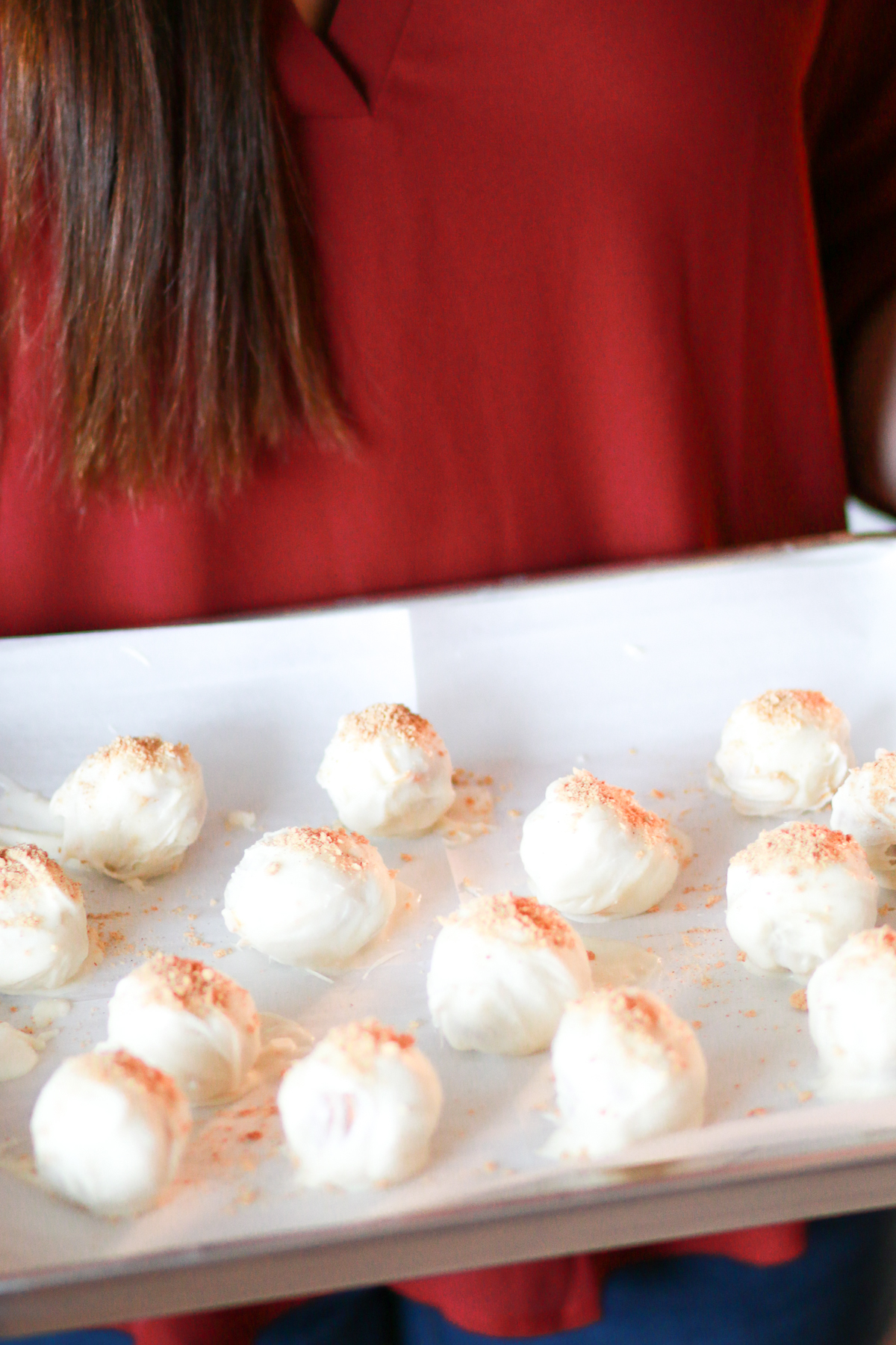 Easy pumpkin pie truffles by southern lifestyle blogger Stephanie Ziajka on Diary of a Debutante