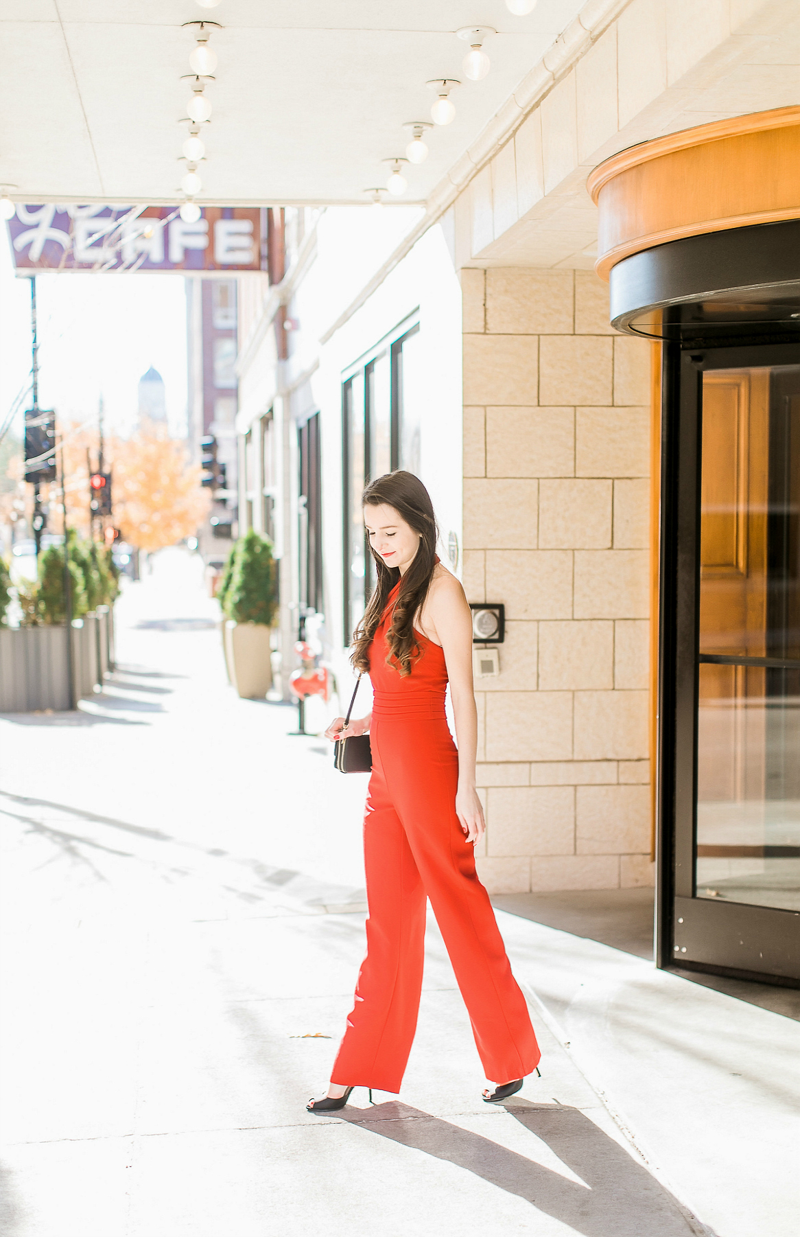 Blogger Stephanie Ziajka styles one of the cutest Christmas party jumpsuits on Diary of a Debutante