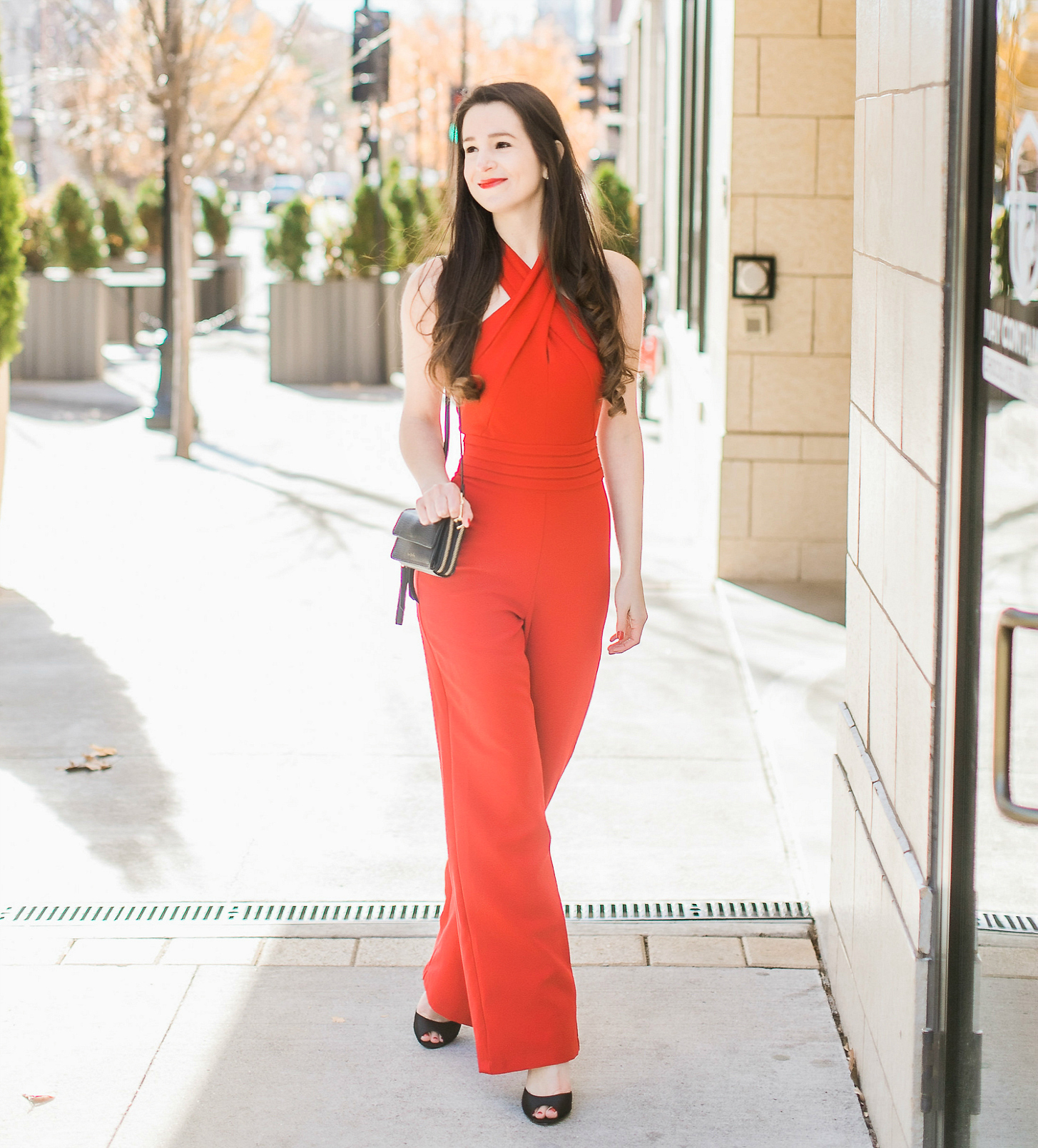 Holiday jumpsuit formal wear styled by affordable fashion blogger Stephanie Ziajka on Diary of a Debutante