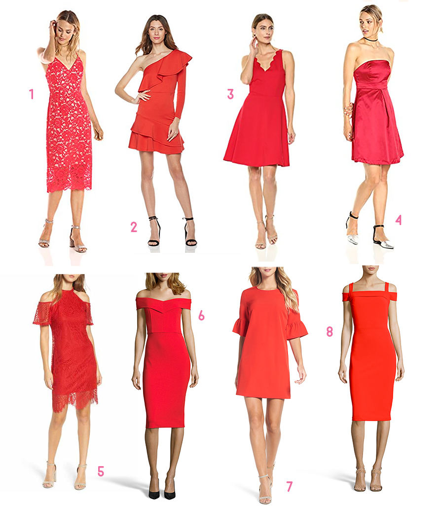 Red, White, and Pink All Over: Cute Valentine's Day Cocktail Dresses under $100 by fashion blogger Stephanie Ziajka from Diary of a Debutante, cocktail dresses under 100, Valentines dresses under 100, Affordable red cocktail dresses, cheap cocktail dresses online