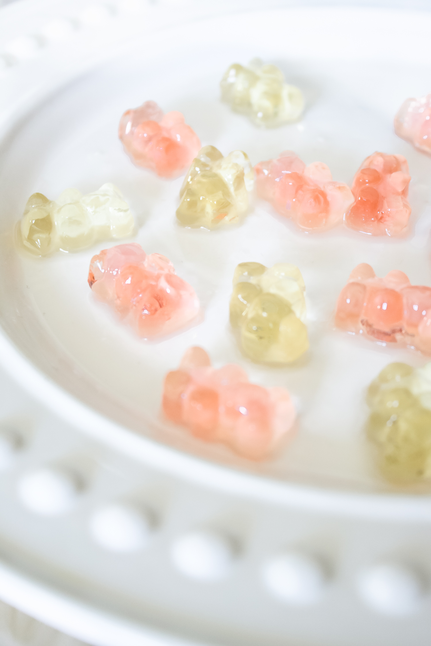 How to make champagne gummy bears by southern lifestyle blogger Stephanie Ziajka from Diary of a Debutante, easy champagne soaked gummy bears recipe using Sugarfina Champagne Bears Gummy Candy