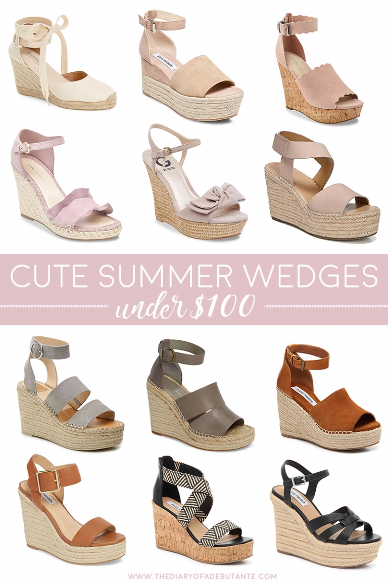 Cheap Cute Wedges for Summer under $100 | Diary of a Debutante