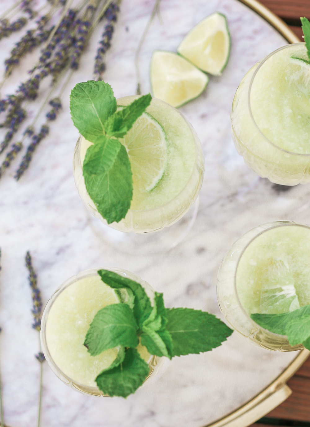 Cucumber Mocktail Recipe for Summer: Cucumber-Lime-Lavender Spritzer by southern lifestyle blogger Stephanie Ziajka from Diary of a Debutante, cucumber mocktail recipes, edible lavender cocktail recipe, Cooking Light mocktail recipes, summer mocktail ideas