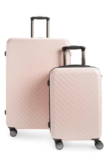Nordstrom Anniversary Sale preview, Nordstrom Anniversary Sale 2018 Catalog Favorites by southern fashion blogger Stephanie Ziajka from Diary of a Debutante, Nordstrom Chevron Spinner Luggage Set