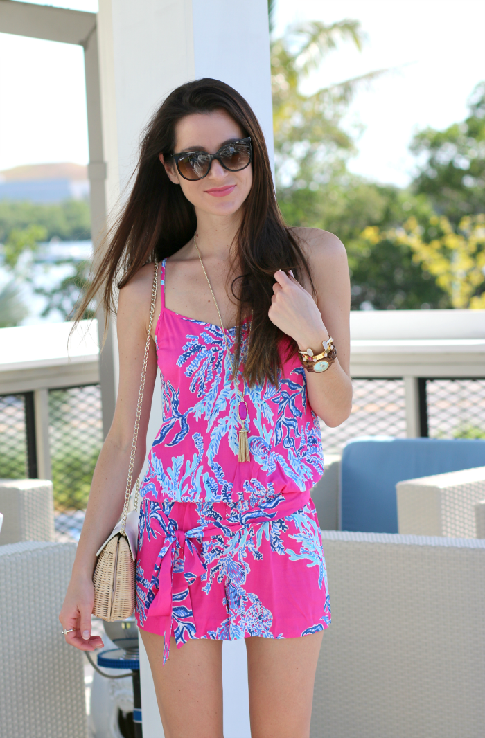 Top 10 Lilly Pulitzer Outfits of All Time by southern fashion blogger Stephanie Ziajka from Diary of a Debutante, Lilly Pulitzer Dusk Romper, Lilly Pulitzer After Party Sale, Lilly Pulitzer After Party Sale September 2018