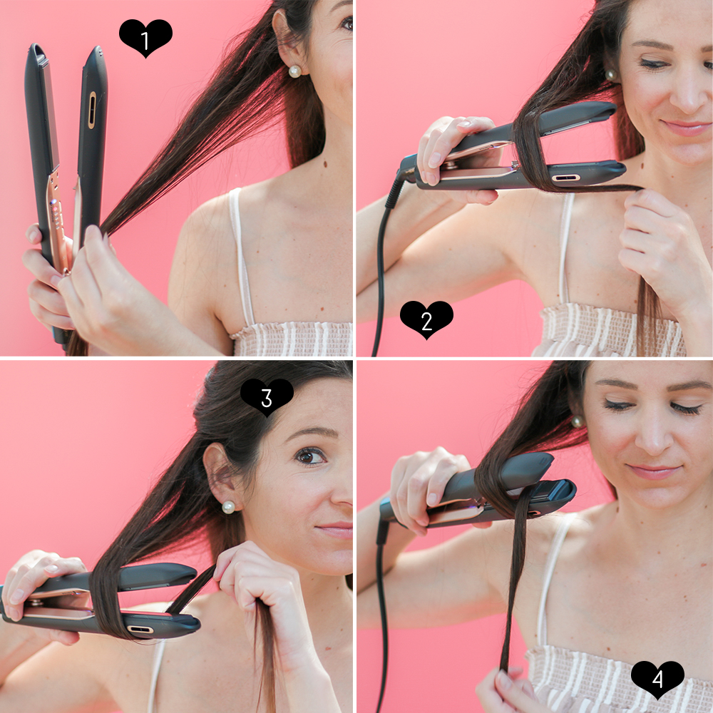 Easy Soft Flat Iron Curls Tutorial + The Best Flat Iron for Thick Hair