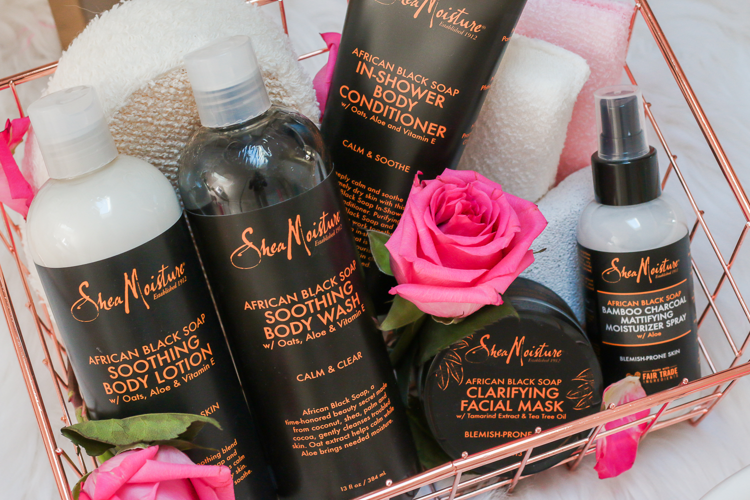 How to Give Yourself a Soothing Spa Experience at Home with the SheaMoisture African Black Soap Line by beauty blogger Stephanie Ziajka from Diary of a Debutante, At Home Spa Day Essentials from Walmart, Winter Skincare Tips for Oily Skin, Body Skincare Routine, Skin Care Products for Oily Skin in Winter, At Home Spay Day Kit, DIY Spa Day at Home