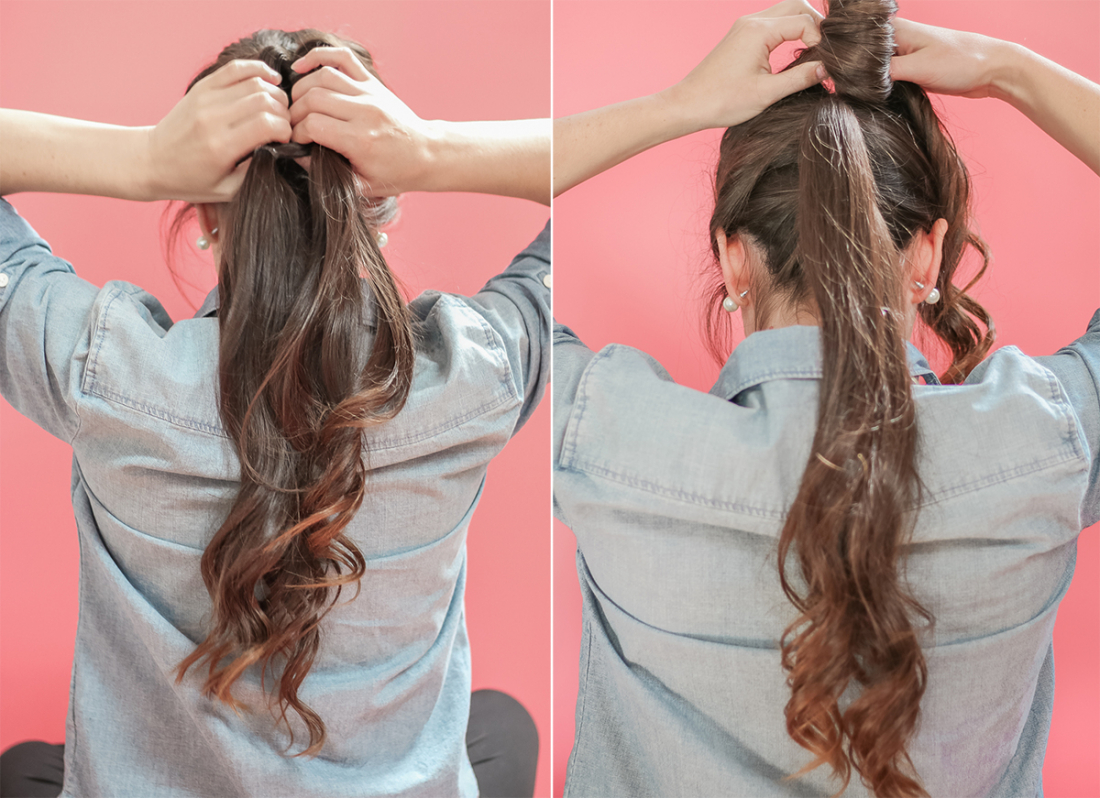 Dove Dermacare Review + Topsy Tail Ponytail Hair Tutorial for Long Hair