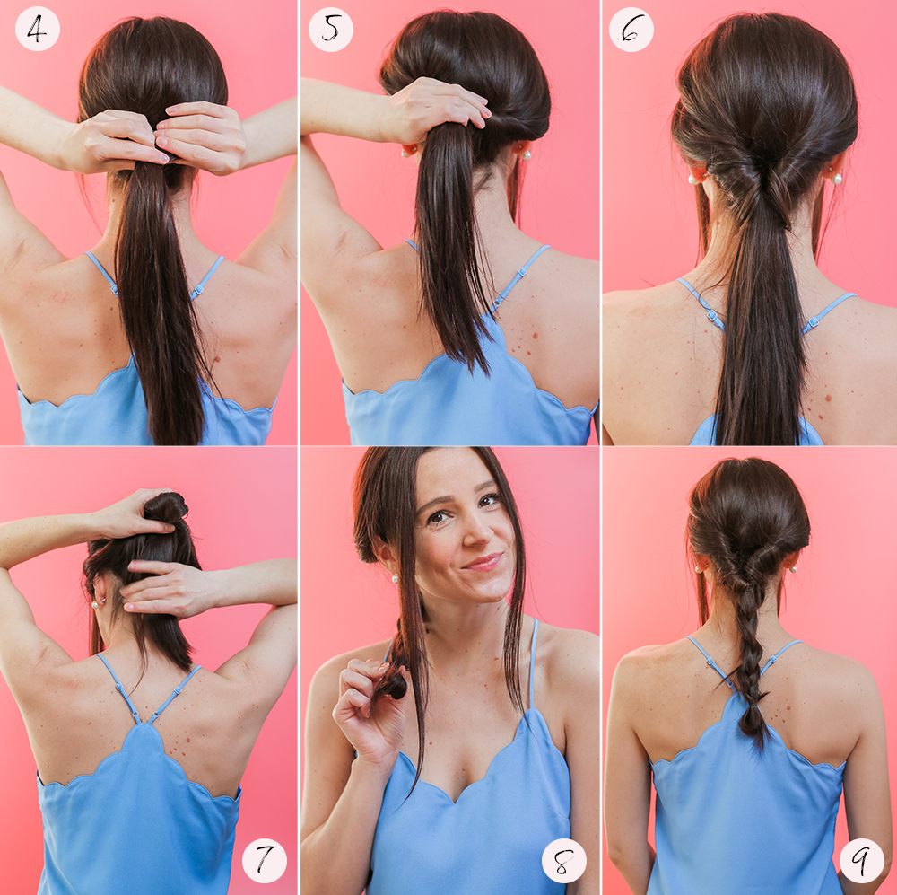 Easy Braided Chignon Tutorial and At-Home Hair Dye Tips