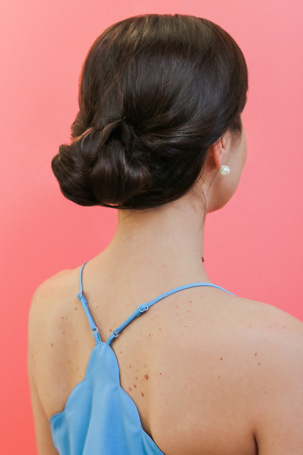Easy Braided Chignon Tutorial and At-Home Hair Dye Tips by Stephanie Ziajka from the popular beauty blog Diary of a Debutante, easy dressy hairstyles for long hair, undone chignon tutorial, Schwarzkopf Color Ultime hair color review, Schwarzkopf Color Ultime 3.8 Deep Brunette