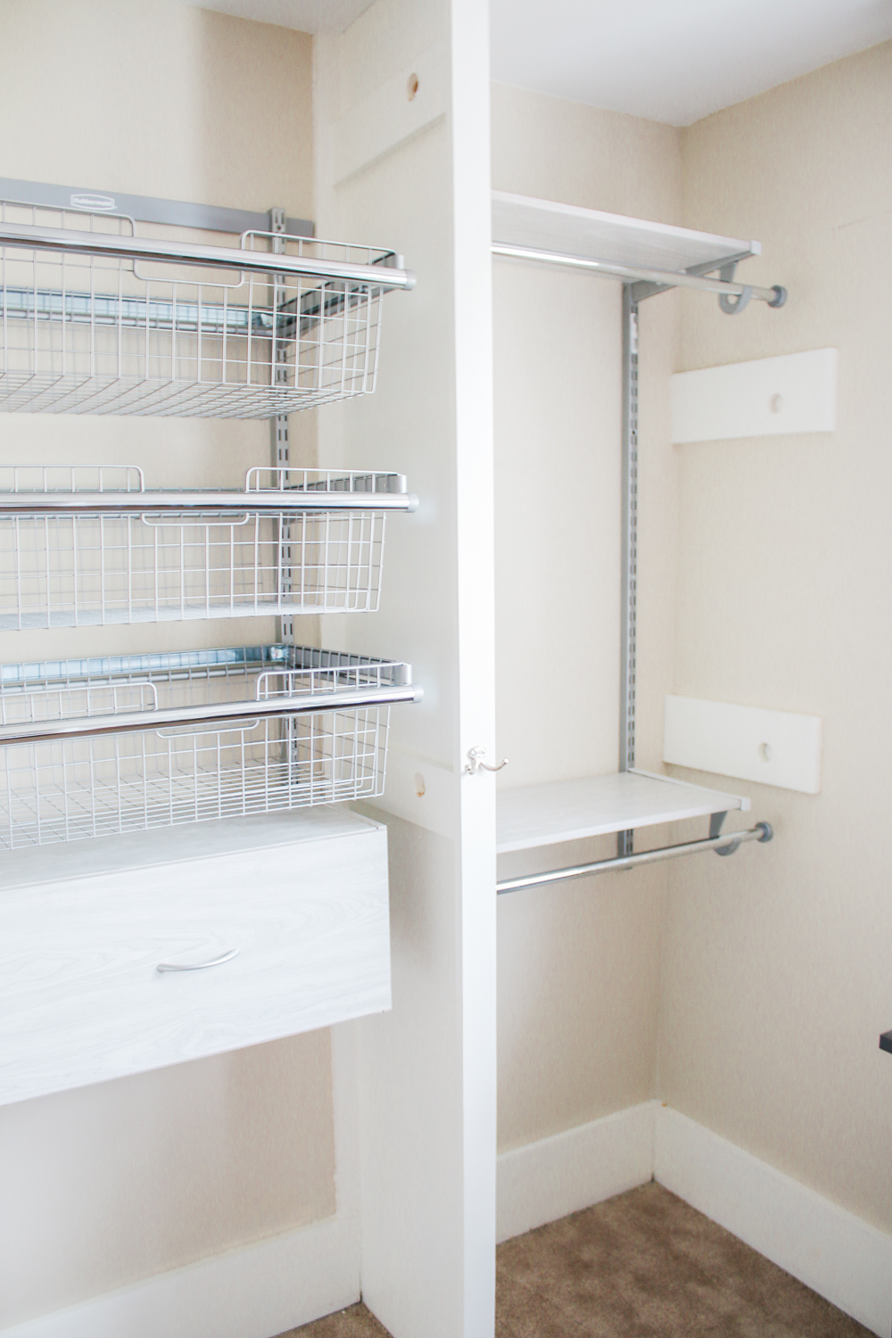 Rubbermaid Fasttrack Closet System, Fast Track Shelving