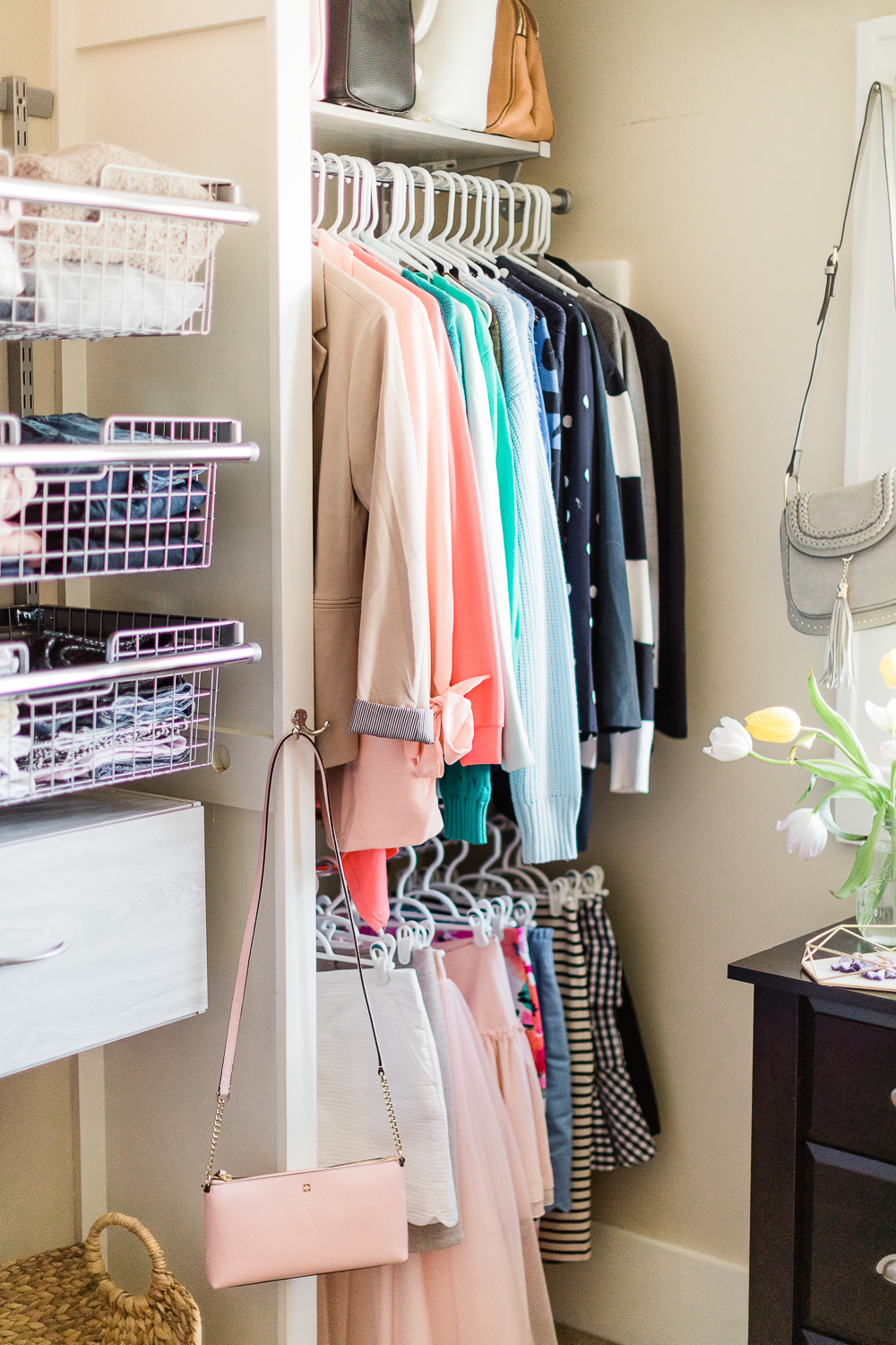 How To: Refresh Your Closet with a Rubbermaid FastTrack Closet System by Stephanie Ziajka from the popular southern lifestyle blog Diary of a Debutante, Rubbermaid FastTrack Closet Organization System review and install, affordable custom closet system