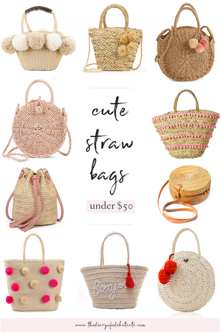 Cute Straw Bags for Summer under $50 | Diary of a Debutante