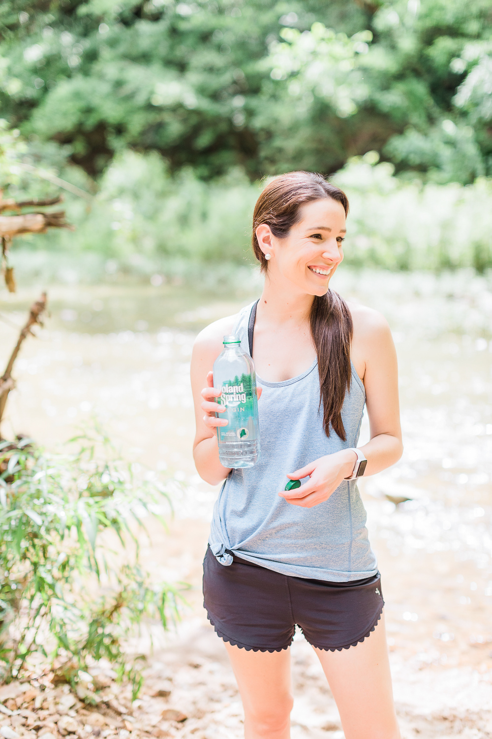 cute summer hiking outfit for women, Poland Spring Origin Natural Spring Water at Walmart, Summer Adventuring: How to Plan the Perfect Hiking Picnic by popular midwest blogger Stephanie Ziajka from Diary of a Debutante, Columbia MO hiking