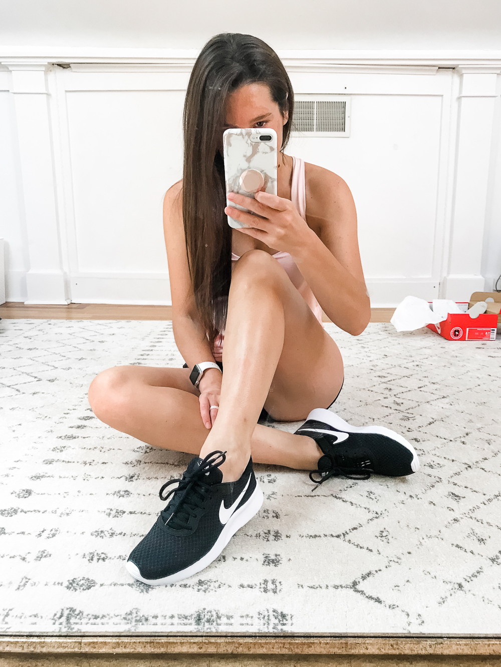 Nike Tanjun Running Shoes in Black and White, Amazon Prime Day Try-On Haul: Top Affordable Fashion Finds