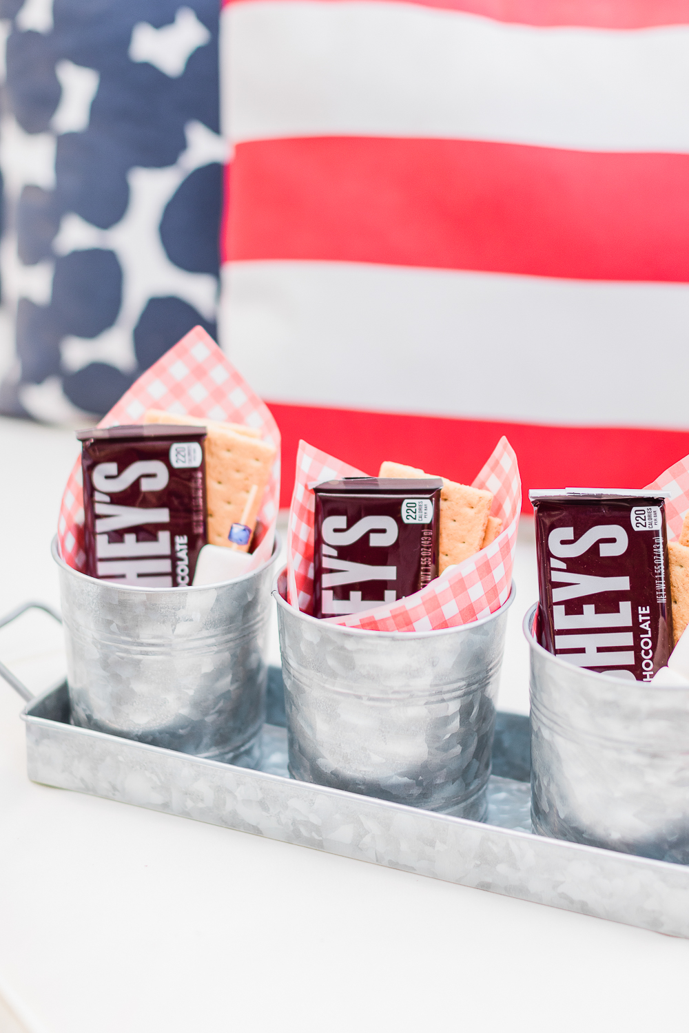 Customized 4th of July smores kits made by southern lifestyle blogger Stephanie Ziajka on Diary of a Debutante
